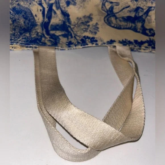 Christian Dior GWP Blue Dioriviera Straw Tote Bag - Picture 10 of 11